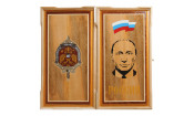 Нарды ручной работы "Герб ФСБ"
