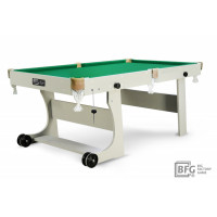 !Бильярд BFG Compact Light 6 (Серый) (РП, серый (ЛДСП), ЛДСП_16, Сукно Euro Pro 50 ш1.98м Yellow green, Х/б сетка)