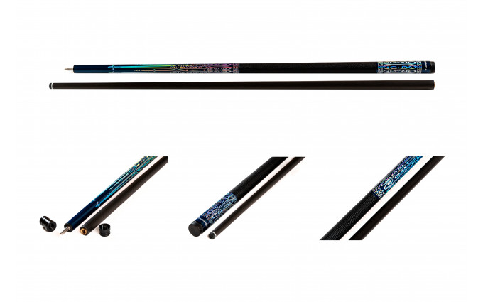 Кий / пирамида 2-pc "Winner Carbon 001" (черно-синий) оплетка натуральная кожа Кий / пирамида 2-pc "Winner Carbon 001" (черно-синий) оплетка натуральная кожа